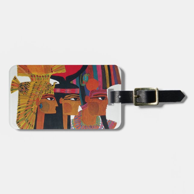 Ägypten Vintage Luftreise Alte Kultur Tourismus Gepäckanhänger (Vorderseite horizontal)