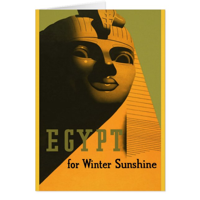 Ägypten - Vintage Reise-Plakat-Kunst (Vorne)
