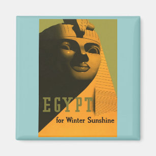 Ägypten - Vintage Reise-Plakat-Kunst Magnet