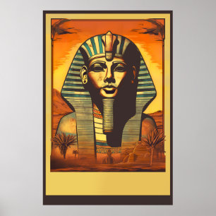 Ägypten Vintage-Reiseposter, Land der Pharaonen Poster