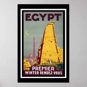 Ägypten Vintage Travel Poster
