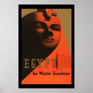 Ägypten Vintage Travel Poster