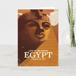 Ägypten Vintages Urlaubsposter Feiertagskarte