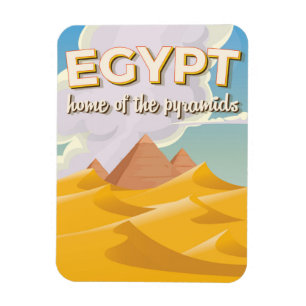 Ägypten - Zuhause der Pyramiden Reiseposter Druck Magnet