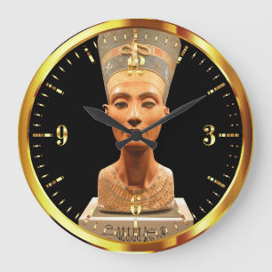 Ägyptens Nefertiti-Mauer-Uhr blockieren Große Wanduhr