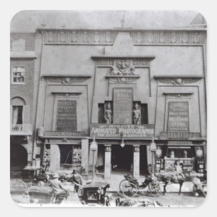 Ägypter Hall, Piccadilly 1895 Quadratischer Aufkleber