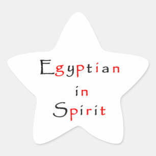 Ägypter in Spirit-Star-Aufkleber Stern-Aufkleber