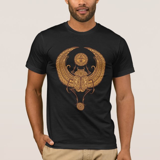 Ägypter Winged Scarabäus T-Shirt (Vorderseite)