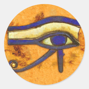 Ägyptisch das Auge des Horus Runder Aufkleber