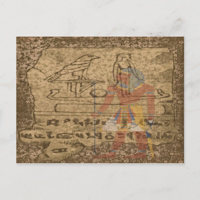 ägyptisch Hieroglyphisch Postkarte (Vorderseite)