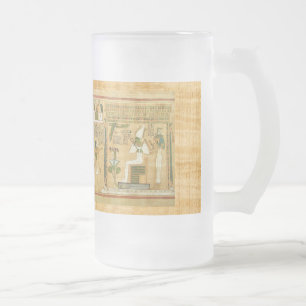 ägyptisch mattglas bierglas