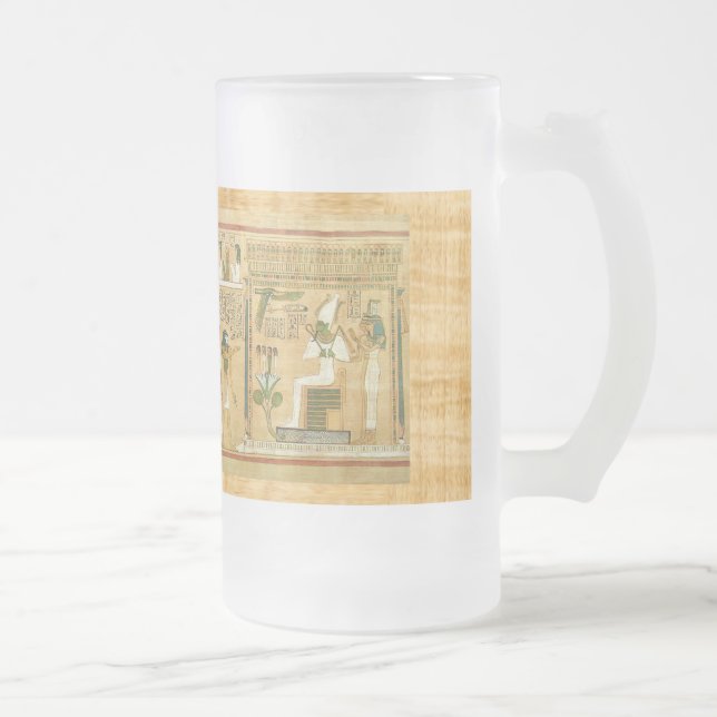 ägyptisch mattglas bierglas (Rechts)