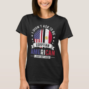 Ägyptische amerikanische Länder Flaggen T-Shirt