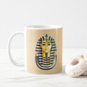 Ägyptische antike königliche Goldene Maske Kaffeetasse