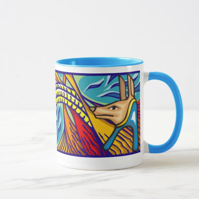 Ägyptische Anubis-Tasse Tasse (Rechts)