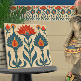 Ägyptische Art-Deco-Grenze Fliese