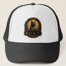 Ägyptische Bastet-Katzenmütze - Goldenes Hieroglyp