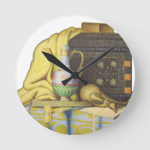 Ägyptische Fakten: Geheimnisse der Pharaonen Runde Wanduhr