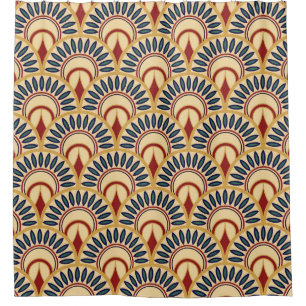 Ägyptische Fischskalen: Nahtlose Motif. Duschvorhang