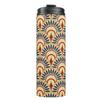 Ägyptische Fischskalen: Nahtlose Motif. Thermosbecher