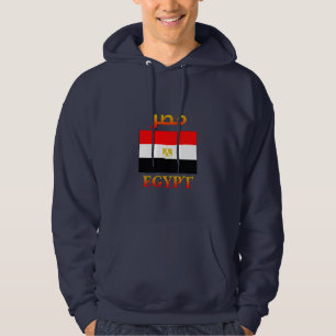 Ägyptische Flagge م ر Arabisch & Englisch WordArt Hoodie