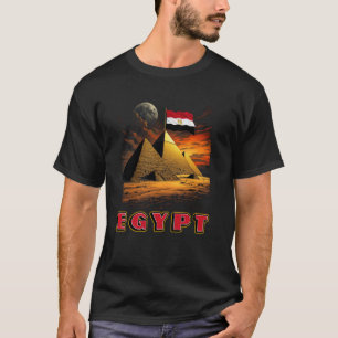 Ägyptische Flagge Ägyptens Patriotische Männer Fra T-Shirt