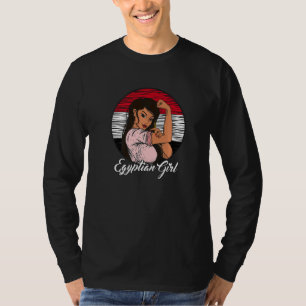 Ägyptische Flagge Ägyptisches Mädchen T-Shirt