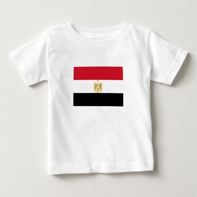 Ägyptische Flagge Baby T-shirt (Vorderseite)