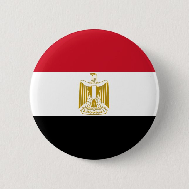 ägyptische Flagge Button (Vorderseite)