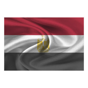 Ägyptische Flagge Fotodruck