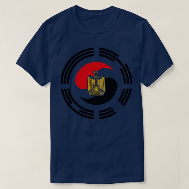 Ägyptische Flagge für Multinationale Patriot T-Shirt (Design vorne)