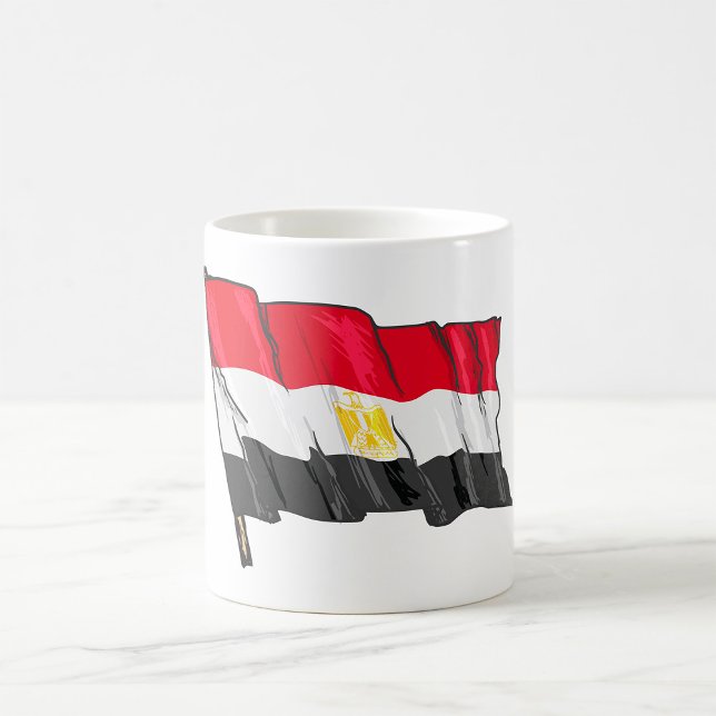 Ägyptische Flagge Kaffeetasse (Von Creator hochgeladen)