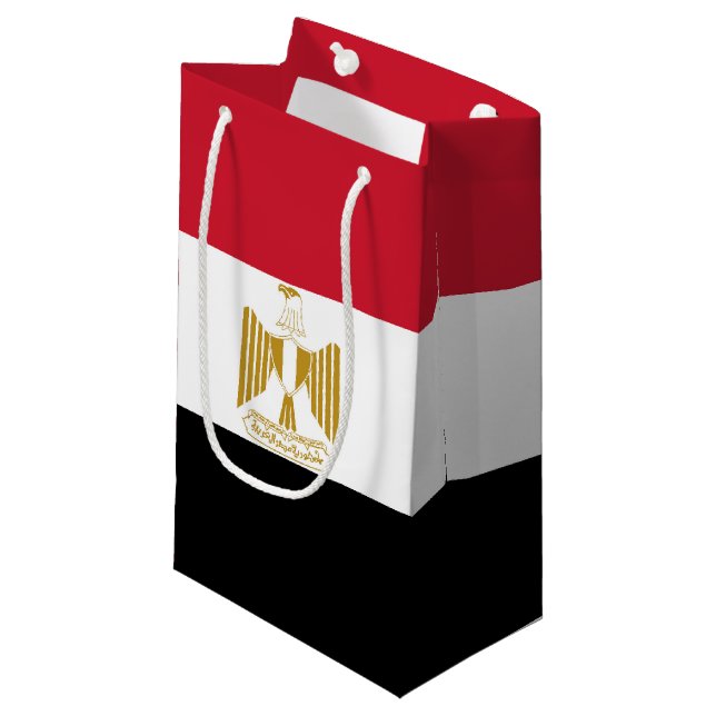 Ägyptische Flagge Kleine Geschenktüte (Vorderseite Schrägansicht)