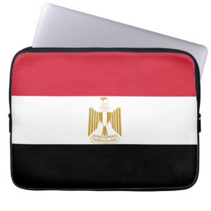 Ägyptische Flagge Laptopschutzhülle