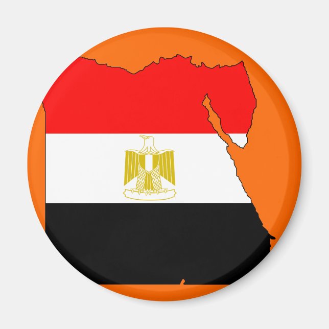 Ägyptische Flagge Magnet (Vorne)