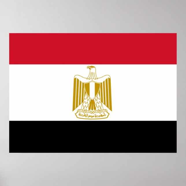 ägyptische Flagge Poster (Vorne)
