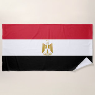 Ägyptische Flagge Strandtuch