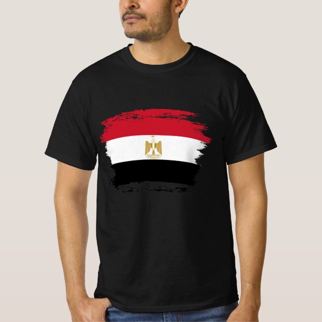 Ägyptische Flagge T-Shirt (Vorderseite)