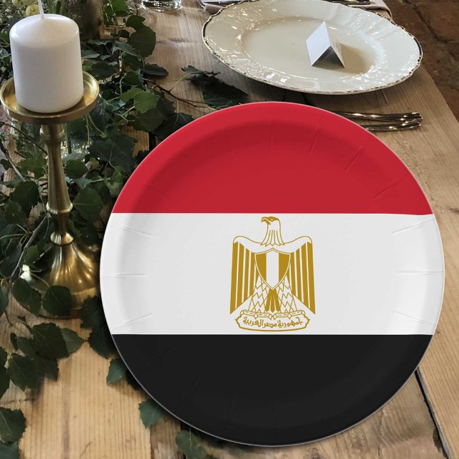 Ägyptische Flagge Teller, Party, Sport, Ägypten Pappteller (Von Creator hochgeladen)