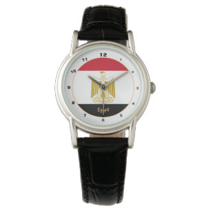 Ägyptische Flagge und Ägyptische Mode / Designer Armbanduhr