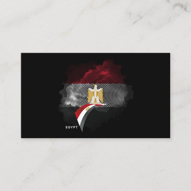 Ägyptische Flagge Visitenkarte (Vorderseite)