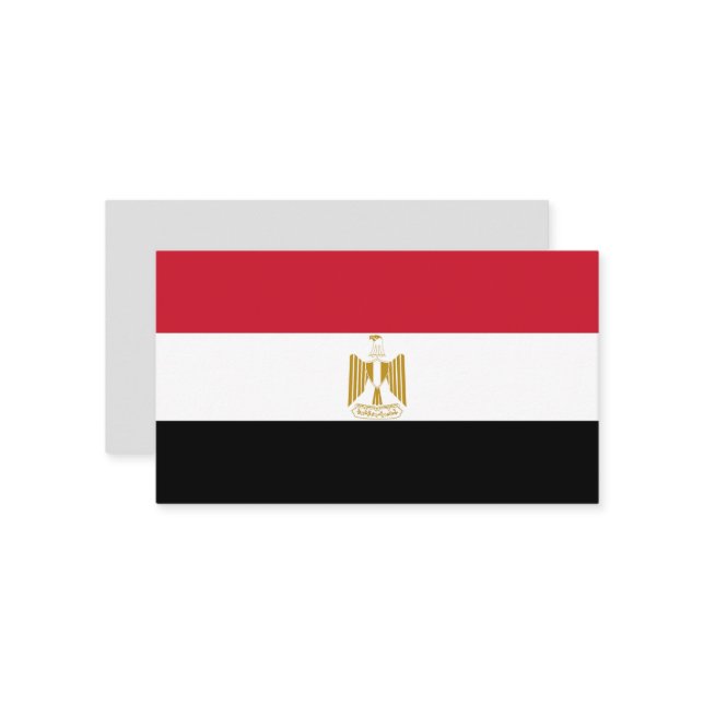 Ägyptische Flagge Visitenkarte (Vorderseite/Rückseite Beispiel)