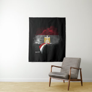 Ägyptische Flagge Wandteppich