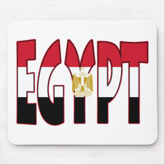 Ägyptische Flagge/Wort Mousepad