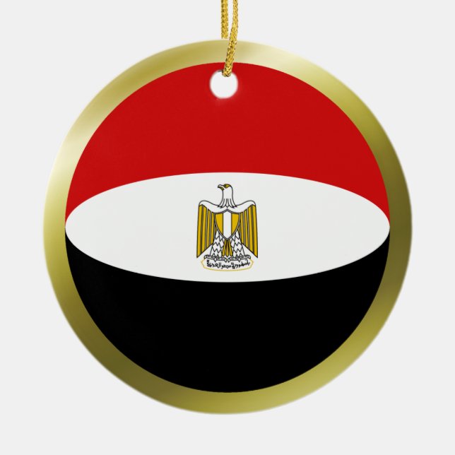 Ägyptische Flaggenzierung Keramik Ornament (Vorne)