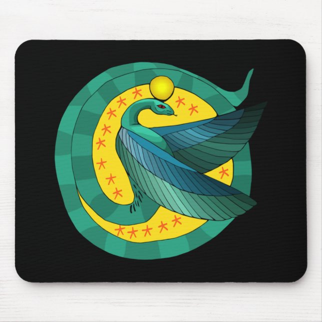 Ägyptische Flügeldrache Serpent Mousepad (Vorne)