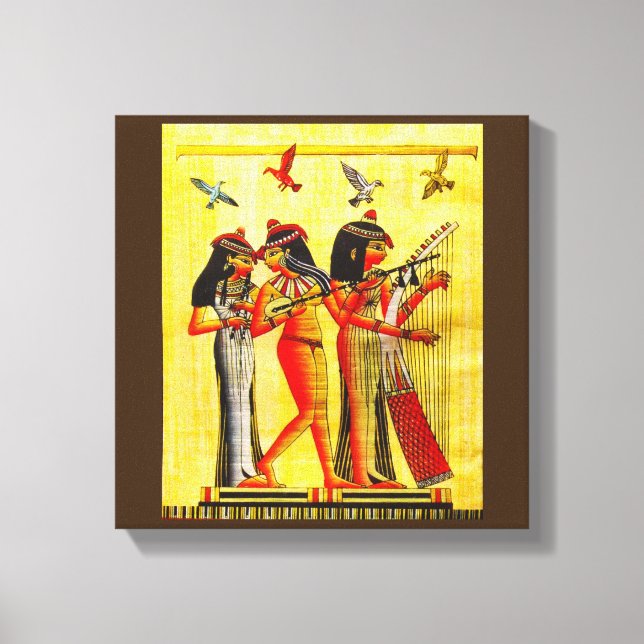 Ägyptische Freundschaft Papyrus Leinwanddruck (Vorderseite)