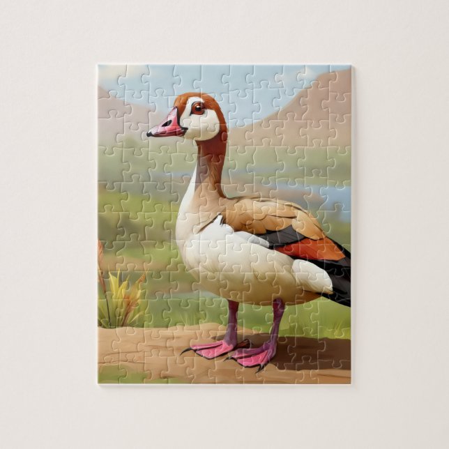 Ägyptische Gans auf dem Wasser Puzzle (Vertikal)