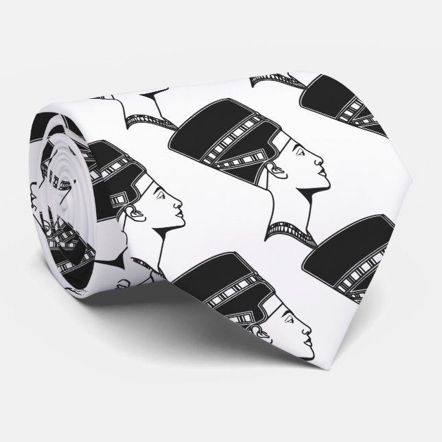 Ägyptische Geschichte Nefertitis Königin-Ägypten Krawatte (Gerollt)