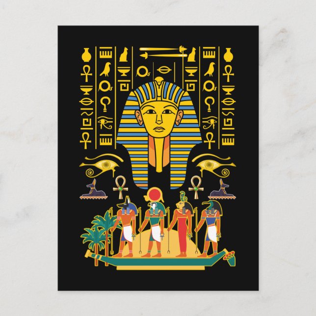 Ägyptische Götter Ägypten Pharao Deities Anubis Ho Postkarte (Vorderseite)
